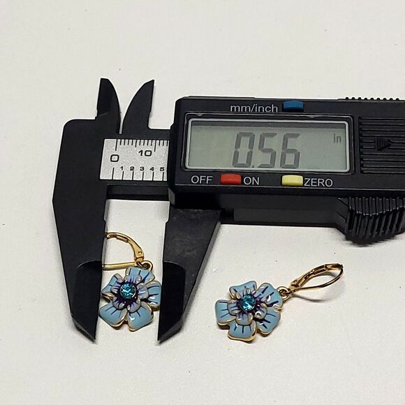 Joan Rivers Enamel Crystal 21" Necklace Earrings Statement Flowers cluster Fairy - Picture 12 of 14